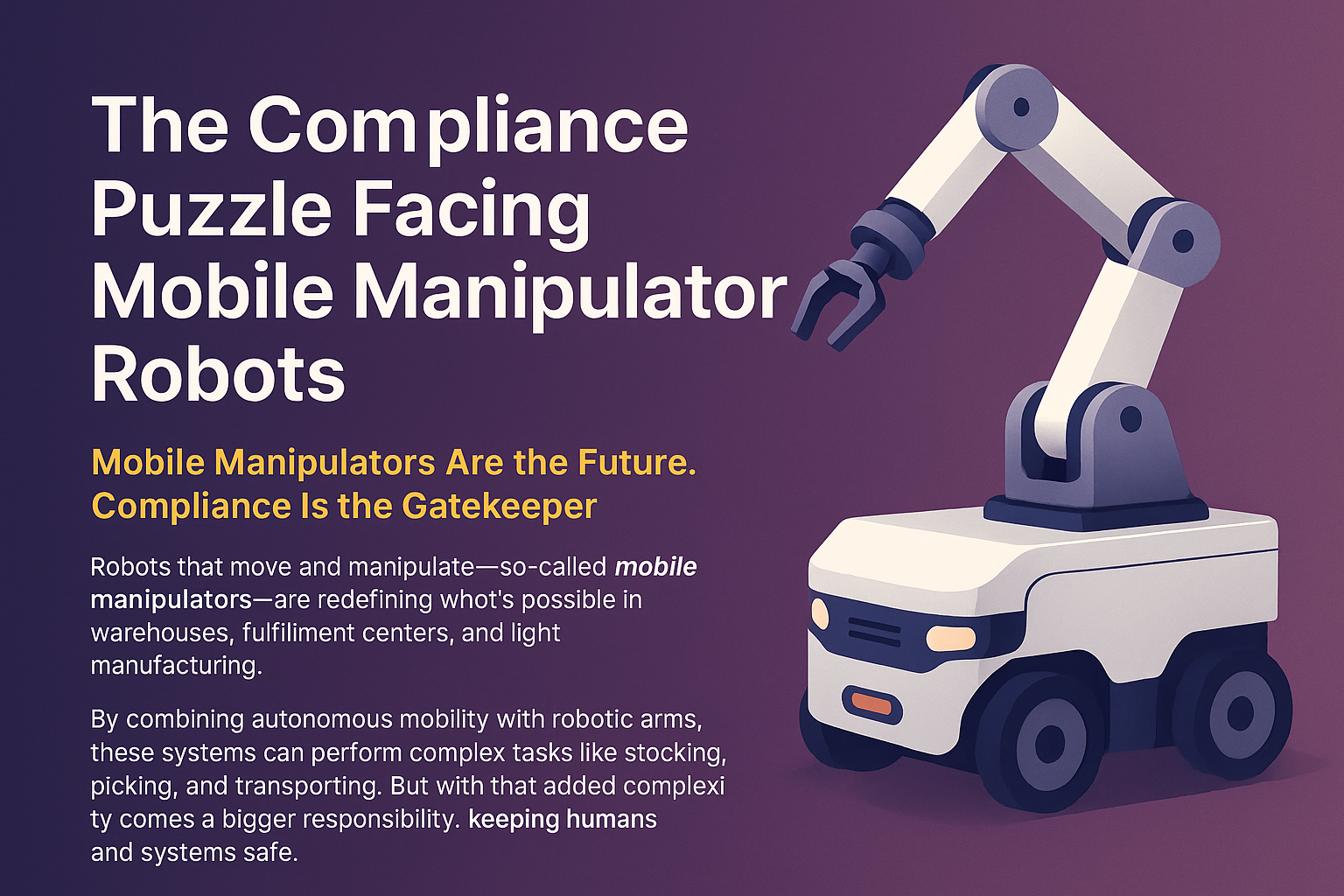 The Compliance Puzzle Facing Mobile Manipulator Robots