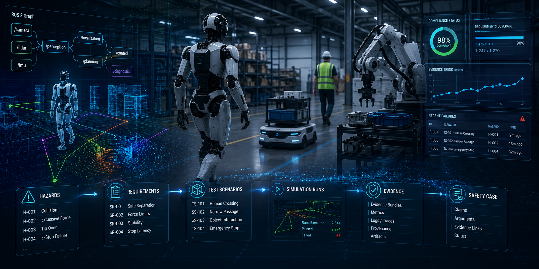 Living Safety Evidence: Connecting Simulation to Continuous Compliance